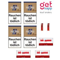 Pall Mall Tabak Authentic Blau XXL 72g Dose Sparset L