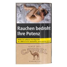 Pouch Camel Tabak Essential ohne Zusätze Feinschnitt-Drehtabak 30g. Camel Tabak Essential 30g Päckchen als Tabak zum Drehen.