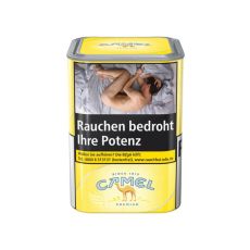Dose Camel Tabak gelb/yellow Volumentabak 80g. Camel Tabak gelb/yellow 80g als Tabak zum Stopfen.