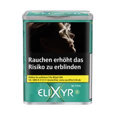 Dose Elixyr+ Tabak green/grün Volumentabak 115g. Ceka Can Elixyr Tabak green ohne Menthol Tabak zum Stopfen.