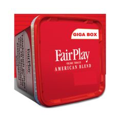 Eimer Tabak Fair Play Red 300g. Roter Eimer mit weißem Fair Play Logo und Giga-Box Aufschrift.