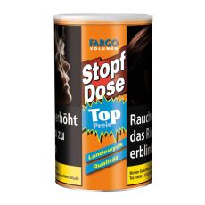 Dose Fargo Tabak Stopf-Dose Orange Spar-Dose Volumentabak 100g. Fargo Stopf-Dose orange 100g Tabak zum Stopfen.