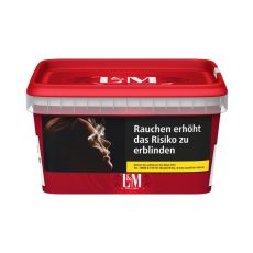 Eimer L&M Tabak ROT / RED Mega Box Volumentabak 185g Tabak zum Stopfen.