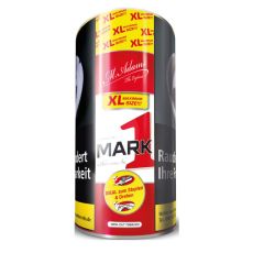 Dose Tabak Mark Adams No. 1 Classic Blend 140g. Rote Dose mit schwarz-rotem Mark 1 Logo und gelben XL Etikett.