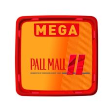 Eimer Pall Mall Tabak Allround Mega Box rot 140g. Orange-rote Box.