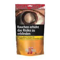 Beutel Pall Mall Tabak Allround Rot Giga 110g. Oranger Beutel mit rotem Pall Mall Logo.