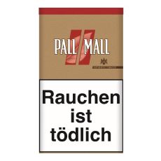 Dose Tabak Pall Mall Authentic Rot XXL. Große beige Dose mit rotem Pausezeichen und weißer Pall Mall Aufschrift.