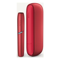 Tabakerhitzer IQOS Originals Duo Kit Red. Roter Tabakerhitzer mit passenden Holder.