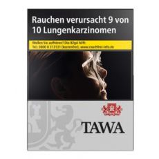 Schachtel Tawa Silver (silber) XXL mit einem Packungsinhalt von 28 Zigaretten, Tawa Silver XXL Stange mit 8 Packungen.