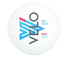 Dose Velo Kautabak Ice Cool 14g mit 20 Stück Chew Bags. 20 Stück Nikotin Pouches Velo Ice Cool in der 14g Kunststoffdose.
