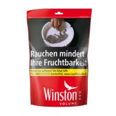 Beutel Winston Tabak rot / red XXXL Volumentabak 165g als Tabak zum Stopfen.