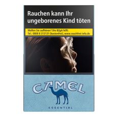 Schachtel Camel Zigaretten Essential blau (blue) L mit einem Packungsinhalt von 20 Filterzigaretten. Camel Zigaretten Essential blau / blue L Stange mit 10 Packungen.