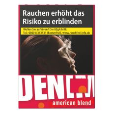 Packung Zigaretten Denim rot XXL. Rote Schachtel mit weißer Denim Aufschrift.