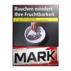 Schachtel Mark Adams No.1 Zigaretten rot / red XL Big Pack mit einem Packungsinhalt von 25 Filterzigaretten. Mark Adams No.1 Zigaretten rot / red Stange mit 8 Packungen.