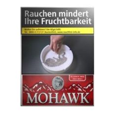 Schachtel Mohawk Zigaretten Classic red / rot Big mit einem Packungsinhalt von 25 Filterzigaretten. Mohawk Zigaretten Classic red / rot Big Stange mit 8 Packungen.