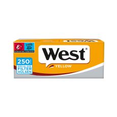 West Yellow 250 Special Size Zigarettenhülsen (250 Stück)
