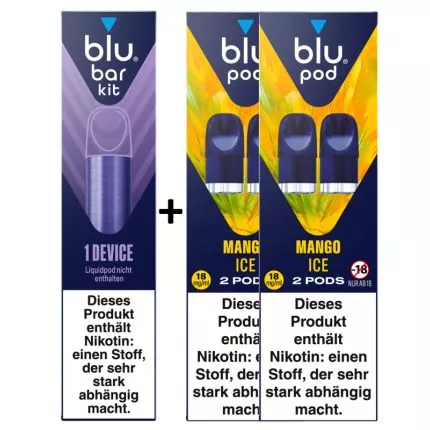 Angebot blu bar kit Device + blu pods Mango Ice online kaufen | getkapp.de