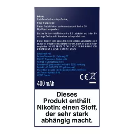 blu 2.0 E-Zigaretten Vape Device günstig online kaufen