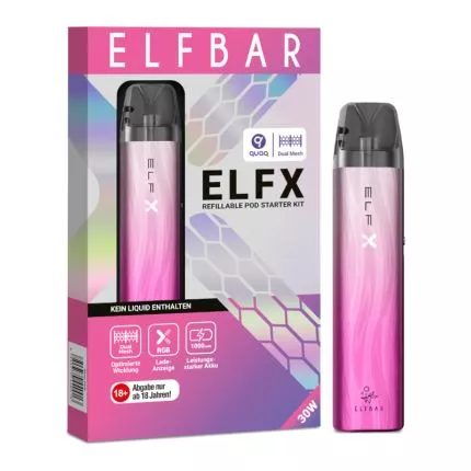 Elfbar Elfx E-Zigarette Silber-Pink online kaufen