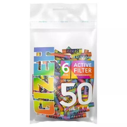 Gizeh Zigarettenfilter Rainbow Active 6mm 50 Stck online kaufen |  getkapp.de