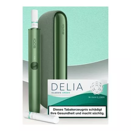 e zigarette mit tabak sticks IQOS DELIA Tabaksticks Classic Green online kaufen