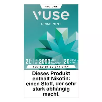 vuse pro pods kaufen Crisp Mint 20mg/ml (2 Stück) vuse alto blinking 3 Disposable Vape Options:1.8Ω AIO 5-Pack