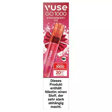 vuse go 700 strawberry ice Vuse Go 8000 Strawberry Ice Disposable Vape, 15mL main image 0