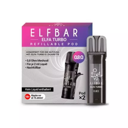 Elfbar Turbo Refill Pods Elfbar Elfa Turbo Leer Pods 0.8 Ohm online kaufen