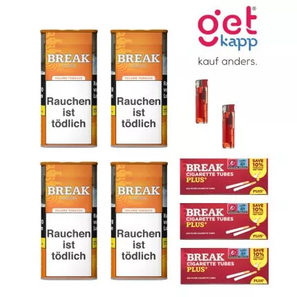 Break Authentic Tabak (6 X 57g) + 1.200 Hülsen - 94,40 € - Kaufen