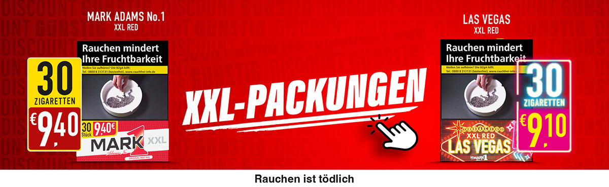 Las Vegas und Mark Adams No.1 Zigaretten bei getkapp