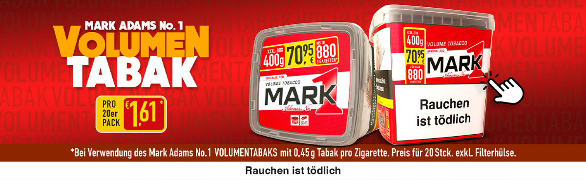 Mark Adams No. 1 Tabak bei getkapp