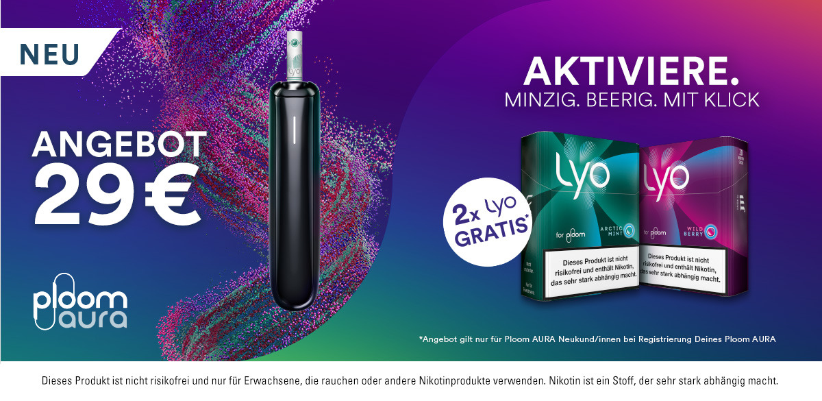 Ploom Aura Tabakerhitzer Aktion bei getkapp