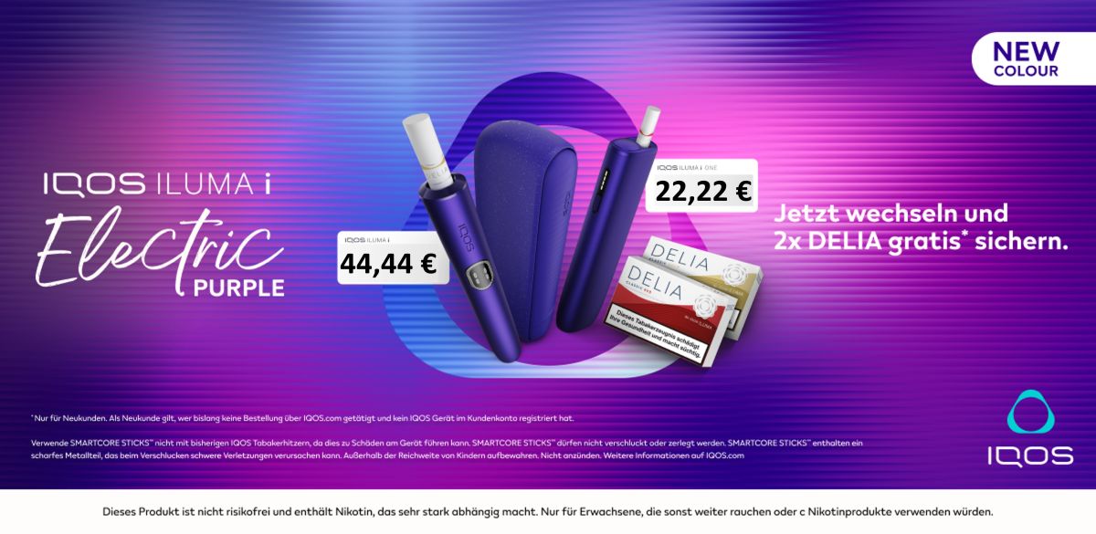 IQOS Iluma i - 2 Packungen Tabaksticks gratis