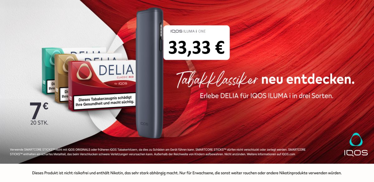 IQOS Iluma i - 3 Packungen Delia Tabaksticks bei getkapp