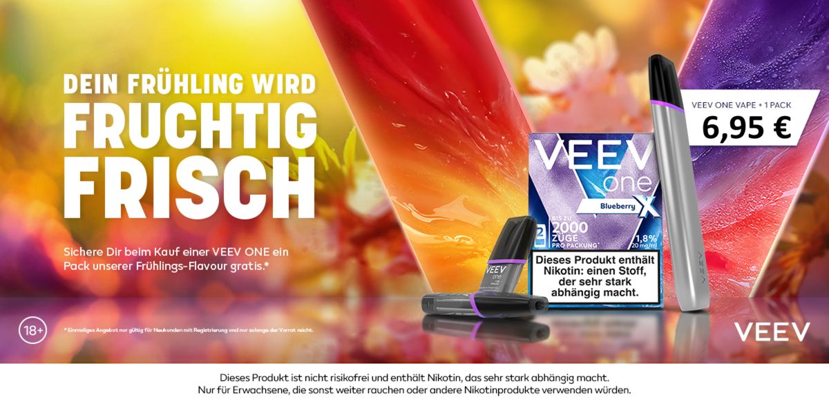 VEEV E-Zigarette Pods Aktion