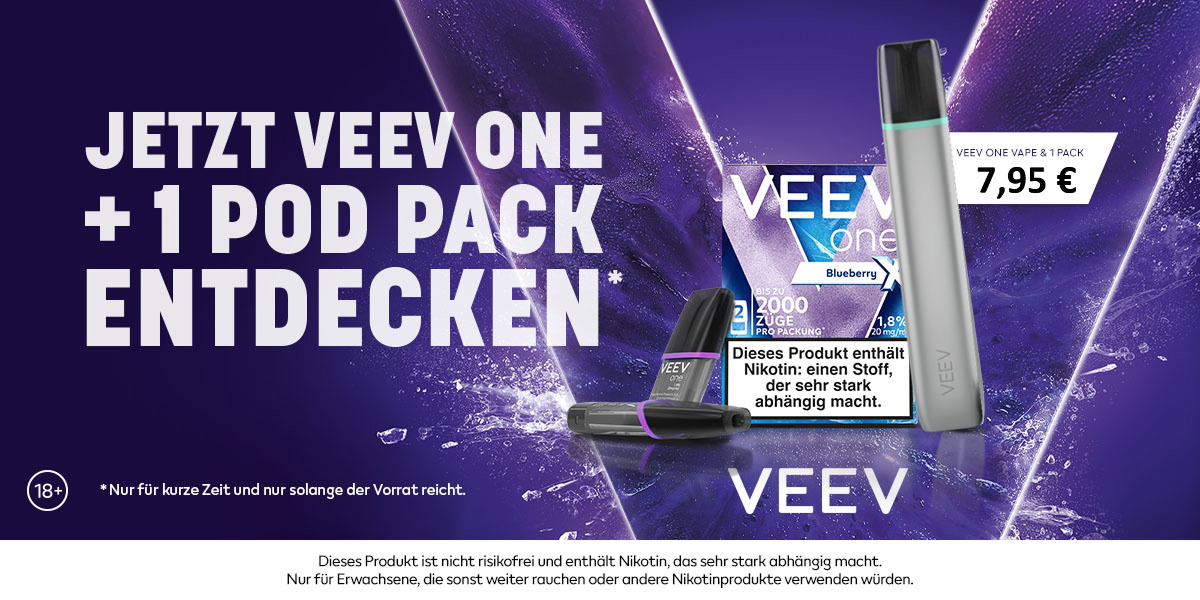 VEEV E-Zigarette Pods Aktion