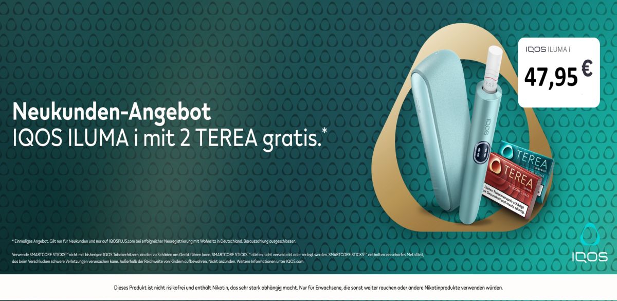 IQOS Iluma i - 2 Packungen Tabaksticks gratis