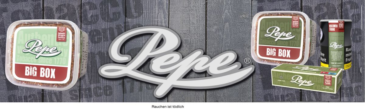 Banner-Pepe-Tabak-Rich-Green-und-Bright-Green